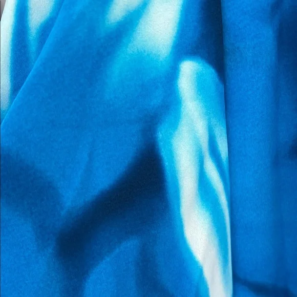 Miraclesuit Blue Tie-Dye Pool Water Pattern Style# 56229 Swimsuit Size 14 - Picture 12 of 17